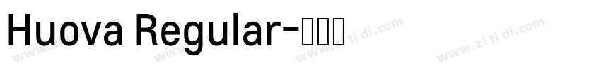 Huova Regular字体转换